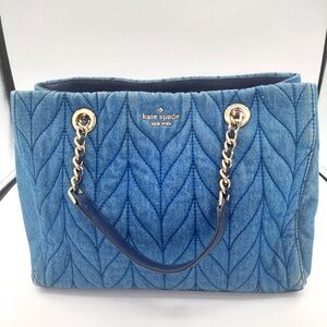 kate spade Bags Kate Spade Briar Quilted Denim Meena Satchel